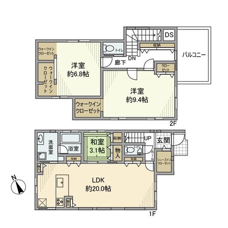 幸町戸建の物件間取画像